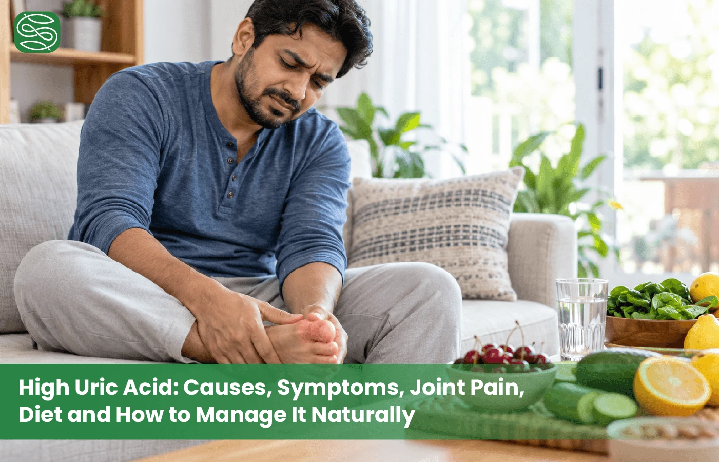 High Uric Acid Causes, Symptoms, Joint Pain, Diet and How to Manage It Naturally Blog Banner
